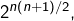2^{n\left(n+1\right)/2},