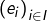 \left(e_{i}\right)_{i\in I}