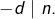 -d\mid n.