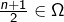 \frac{n+1}{2}\in\Omega