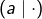\left(a\mid\cdot\right)