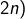 Rendered by QuickLaTeX.com 2n)
