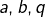 a,b,q