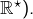 \mathbb{R}^{\star}).