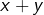 Rendered by QuickLaTeX.com x+y