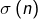 \sigma\left(n\right)