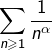 {\displaystyle\sum_{n\geqslant1}\frac{1}{n^{\alpha}}}