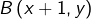 B\left(x+1,y\right)