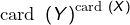 \text{card }\left(Y\right)^{\text{card }\left(X\right)}