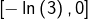 \left[-\ln\left(3\right),0\right]
