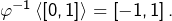 \varphi^{-1}\left\langle \left[0,1\right]\right\rangle =\left[-1,1\right].