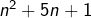 n^{2}+5n+1