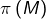 Rendered by QuickLaTeX.com \pi\left(M\right)