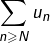 Rendered by QuickLaTeX.com {\displaystyle \sum_{n\geqslant N}u_{n}}