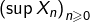 \left(\sup X_{n}\right)_{n\geqslant0}