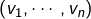 \left(v_{1},\cdots,v_{n}\right)