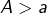 A>a