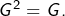 Rendered by QuickLaTeX.com G^{2}=G.