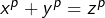 x^{p}+y^{p}=z^{p}