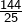 \frac{144}{25}