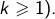 k\geqslant1).