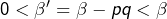 Rendered by QuickLaTeX.com 0<\beta'=\beta-pq<\beta