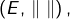 \left(E,\thinspace\left\Vert \;\right\Vert \right),