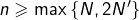 Rendered by QuickLaTeX.com n\geqslant\max\left\{ N,2N'\right\}