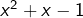 Rendered by QuickLaTeX.com x^{2}+x-1