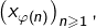 \left(x_{\varphi\left(n\right)}\right)_{n\geqslant1},