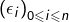 \left(\epsilon_{i}\right)_{0\leqslant i\leqslant n}