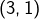 \left(3,1\right)