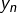 Rendered by QuickLaTeX.com y_n