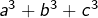 a^{3}+b^{3}+c^{3}