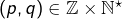 Rendered by QuickLaTeX.com (p,q)\in\mathbb{Z}\times\mathbb{N}^\star
