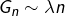 G_{n}\sim\lambda n