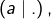 \left(a\mid.\right),