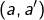 \left(a,a'\right)