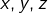 Rendered by QuickLaTeX.com x,y,z