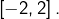 \left[-2,2\right].