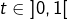 t\in\left]0,1\right[