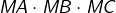 MA\cdot MB\cdot MC