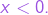 x<0.