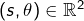 \left(s,\theta\right)\in\mathbb{R}^{2}